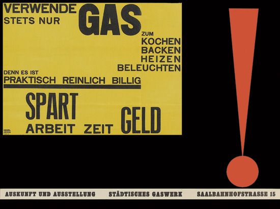 WALTER DEXEL (1890-1973). VERWENDE STETS NUR GAS. 1924. 19x25 inches, 48x63 cm.